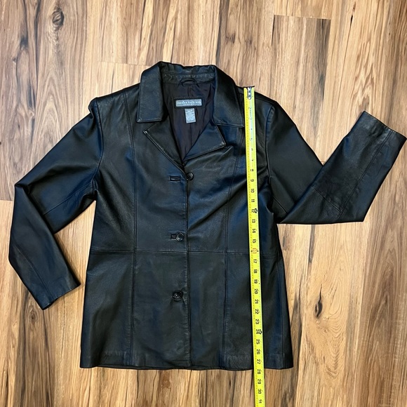 Jessica Holbrook Leather Jacket - Size M - Picture 3 of 4